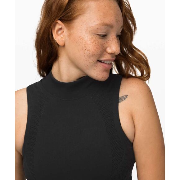 Lululemon Reveal Mock Neck Activewear Tank Top - 4 - Picture 2 of 5